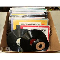 BOX OF 78 RPM RECORDS FROM 30-50S INCL FREDDY