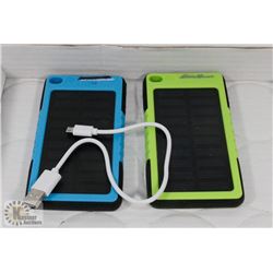 LOT OF 2 EDDIE BAUER SOLAR POWER BATTERY CHARGERS