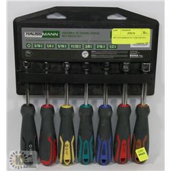 6PC HAUSSMAN NUT DRIVER SET.