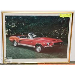 FRAMED SHELBY GT500KR FRAMED PICTURE