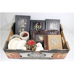 LOT OF ASIAN HOME DECOR & ACCENTS INCLUDES 3