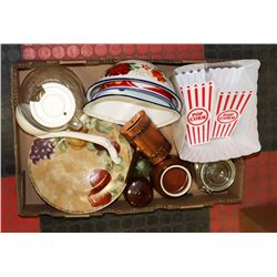 ESTATE FLAT OF KITCHEN & SERVING ITEMS, INCLUDES