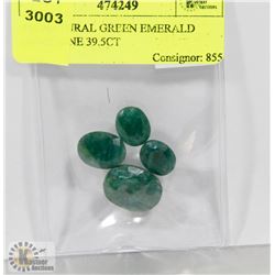 #35-GREEN EMERALD GEMSTONE 39.5CT
