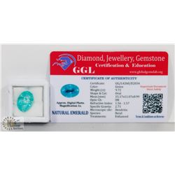 #66- GREEN EMERALD GEMSTONE 9.72CT