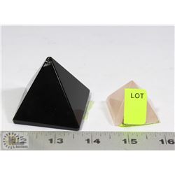 GROUP OF 2 SINGLE POINT HEALING CRYSTALS