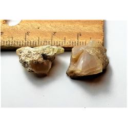 12)  LOT OF 2 ROUGH ETHIOPIAN OPALS