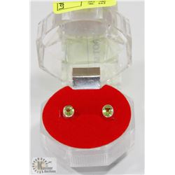 #191-PERIDOT STUD EARRINGS