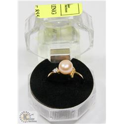 #75-FRESH WATER PEARL PINK RING