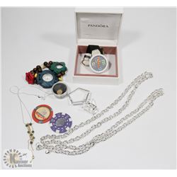 PANDORA BOX FULL OF WATCHES, JEWELRY AND MORE