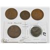 Image 1 : ENGLISH LARGE PENNIES,1921,35,37,AND MORE