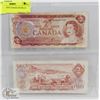 Image 1 : LOT OF 2 -1974 CANADA $2 BILLS