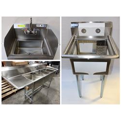 FEATURED LOTS: NEW COMMERCIAL SINKS