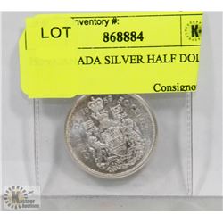 1959 CANADA SILVER HALF DOLLAR