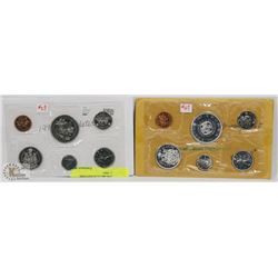 LOT OF 2 UNCIRCULATED COIN SETS, 1970, 1964