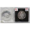 Image 1 : LOT OF 2 CANADA COINS, 1964 $1 COIN, 1977-50 CENT