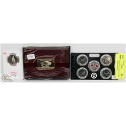 LOT OF ASSORTED CANADA COINS AND ONE TROY OUNCE