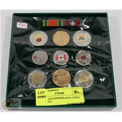 D-DAY  AND REMEMBERANCE COINS ASSORTED