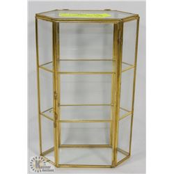 CRYSTAL DISPLAY CABINET.