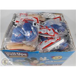 BOX OF KIDS TORONTO BLUE JAYS SLIPPERS - SIZES 5-8