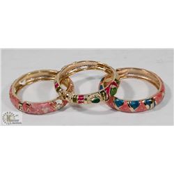 LOT OF 3 TURKISH STYLE BRACELETS