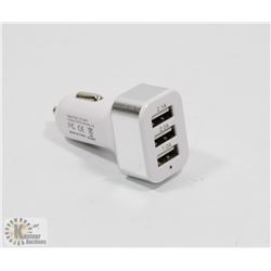 3 PORT USB CAR CHARGER ADAPTOR.