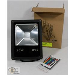 1 - NEW 20W RGB FLOOD LIGHT