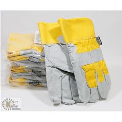 LOT OF 6 FORCFIELD WORK GLOVES M/L