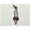 Image 1 : 107) STERLING SILVER GEMSTONES PENDANT