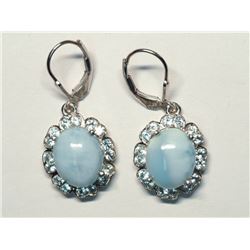 115) STERLING SILVER GEMSTONE EARRINGS