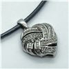Image 2 : 116) STERLING SILVER DIAMOND PENDANT