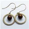 Image 1 : 117) 10KT GOLD FRESHWATER PEARL EARRINGS
