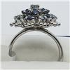 Image 2 : 120) STERLING SILVER SAPPHIRE RING