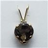 Image 1 : 122) 10K YELLOW GOLD GEMSTONE PENDANT