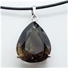 Image 1 : 125) STERLING SILVER SMOKEY QUARTZ PENDANT