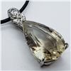 Image 2 : 127) STERLING SILVER LEMON QUARTZ PENDANT