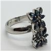 Image 2 : 132) STERLING SILVER SAPPHIRE RING