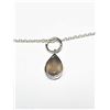 Image 2 : 140) STERLING SILVER CHALCEDONY NECKLACE