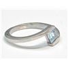 Image 2 : 142) STERLING SILVER BLUE TOPAZ RING