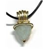 Image 1 : 144) SILVER GP MOONSTONE PENDANT NECKLACE