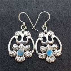 147) STERLING SILVER GEMSTONE EARRINGS