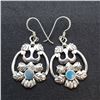 Image 1 : 147) STERLING SILVER GEMSTONE EARRINGS