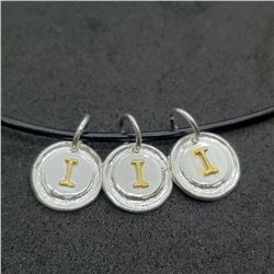 155) STERLING SILVER GOLD PLATED PENDANT NECKLACE