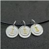 Image 1 : 155) STERLING SILVER GOLD PLATED PENDANT NECKLACE