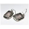 Image 2 : 157) STERLING SILVER ROSE QUARTZ EARRINGS