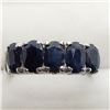 Image 1 : 162) STERLING SILVER SAPPHIRE RING