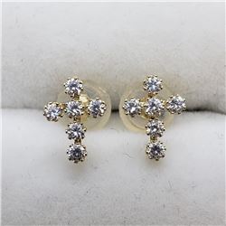 163) 14K YELLOW GOLD EARRINGS