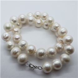 168) STERLING SILVER FW PEARL NECKLACE