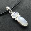 Image 1 : 171) STERLING SILVER MOONSTONE PENDANT W/ CORD