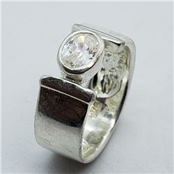 175) STERLING SILVER CZ RING