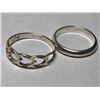 Image 1 : 179) LOT OF 2 STERLING SILVER RINGS